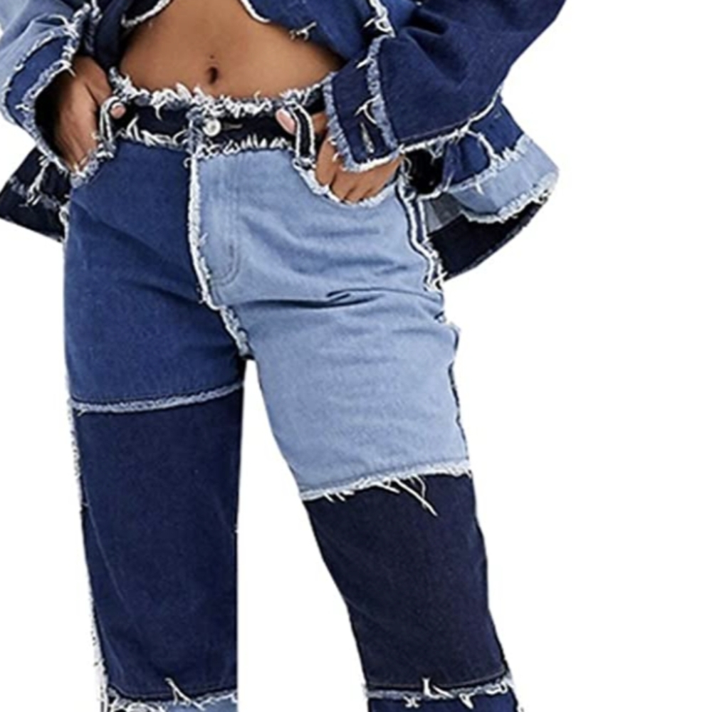 DENIM PATCHWORK JEANS